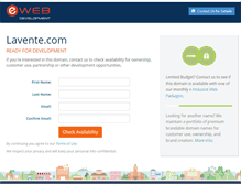 Tablet Screenshot of lavente.com
